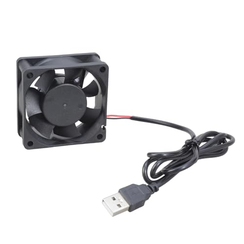 Fluxioxtna 60x60x25mm USB 5V Elektronischer Kühlungslüfter Low Noise Computer Elektronisch Bürstenloser Lüfter Home Office Netzwerk Geräte von Fluxioxtna