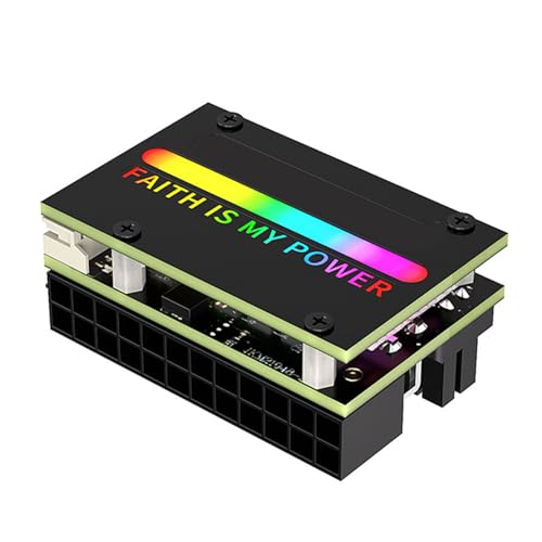Fluxioxtna Abgleer Computer Power Connector 24Pin Die Mit 18 Voreingestellten Farbe Für Anpassbare Gaming PC Ästhetik Miteinander Verbunden Sind von Fluxioxtna
