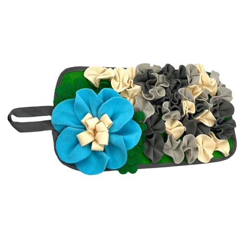 Fluxioxtna Blumendesign Futtermatte Für Kaninchen Meerschweinchen Interaktives Fütterungsspielzeug Mit Kau Resistenten Stoff Igel Futtersuche Trainingsmatte von Fluxioxtna