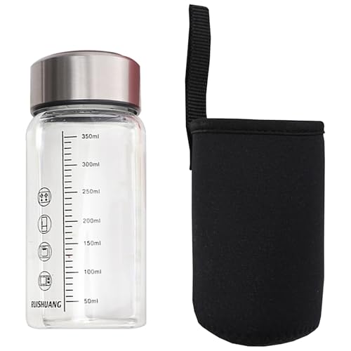 Fluxioxtna Clear Graduated Trinkglas Unisex Design Sturdes Hitzebeständige Materialien Direktes Getränk Tragbar Für Office Fitnessstudio Benutzerfreundliche Hitzebeständige Flasche Fluxioxtna Clear Graduated Trinkglas Unisex Design Sturdes Hitzebeständige Materialien Direktes Getränk Tragbar Für Office Fitnessstudio Benutzerfreundliche Hitzebeständige Flasche von Fluxioxtna