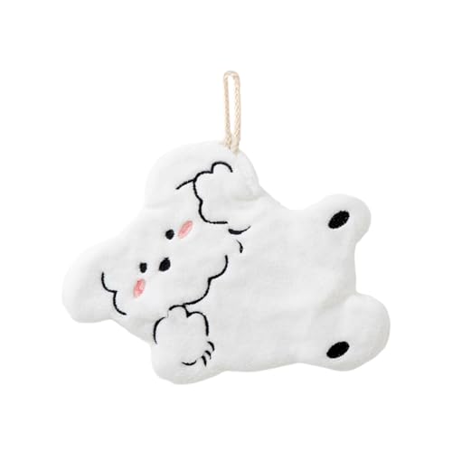 Fluxioxtna Coralle Fleece Handtuch Mit Cartoon Dog Design Taschentuch Zum Schnellen Trocknen Und Einfaches Aufhängen Badezimmer Und In Der Küche Schnelles Trocknen Absorbierendes Handtuch von Fluxioxtna