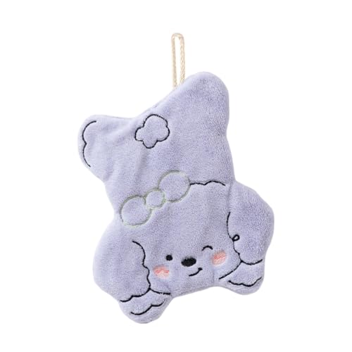 Fluxioxtna Coralle Fleece Handtuch Mit Cartoon Dog Design Taschentuch Zum Schnellen Trocknen Und Einfaches Aufhängen Badezimmer Und In Der Küche Schnelles Trocknen Absorbierendes Handtuch von Fluxioxtna
