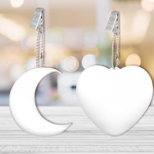 Fluxioxtna Herz/Mondform Led Moon Nachtlicht Mit Einfacher Tragabilität Schlüsselbund Accessoire Kinder Nachtlicht Für Tägliche Und Feiern Weiche Glühstimmungsbeleuchtung von Fluxioxtna