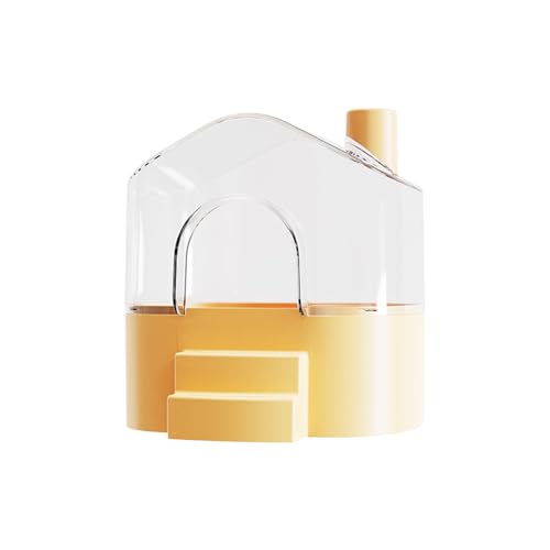 Fluxioxtna Klar Anzeigen 360 Grad Hamster Sand Bad Haus Spritzsichere Basis Für Erkundungen Schlafversteck von Fluxioxtna