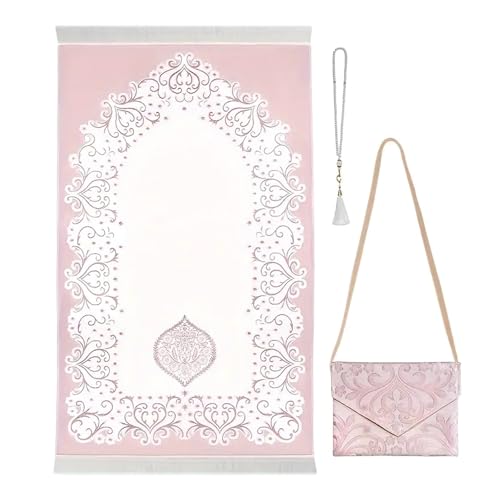 Fluxioxtna Muslime Gebetsteppich Mit Tasbih Und Tragbare Tasche Muslime Geschenk Für Frauen Männer Islamik Beten Mat Für Ramadans Gebet Teppich Fluxioxtna Muslime Gebetsteppich Mit Tasbih Und Tragbare Tasche Muslime Geschenk Für Frauen Männer Islamik Beten Mat Für Ramadans Gebet Teppich von Fluxioxtna