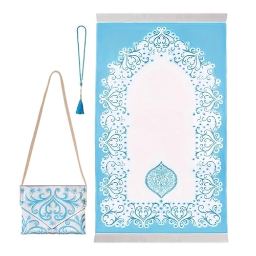 Fluxioxtna Muslime Gebetsteppich Mit Tasbih Und Tragbare Tasche Muslime Geschenk Für Frauen Männer Islamik Beten Mat Für Ramadans Gebet Teppich Fluxioxtna Muslime Gebetsteppich Mit Tasbih Und Tragbare Tasche Muslime Geschenk Für Frauen Männer Islamik Beten Mat Für Ramadans Gebet Teppich von Fluxioxtna