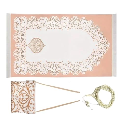 Fluxioxtna Muslime Gebetsteppich Mit Tasbih Und Tragbare Tasche Muslime Geschenk Für Frauen Männer Islamik Beten Mat Für Ramadans Gebet Teppich Fluxioxtna Muslime Gebetsteppich Mit Tasbih Und Tragbare Tasche Muslime Geschenk Für Frauen Männer Islamik Beten Mat Für Ramadans Gebet Teppich von Fluxioxtna