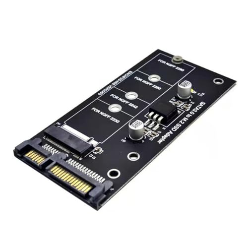 Fluxioxtna NGFFS SATA3 Adapterkarte Hohe Effizienz SATA3 NGFFS HDDS Konvertieren Adapterkarte NVME HDDS Upgraded SATA3 6GBPS NGFFS Adapter von Fluxioxtna