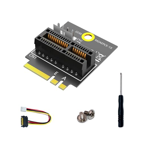 Fluxioxtna PCIe 1x Steckplatz Zu Key A+E 4Pin Netzteil 2230 Adapter Board Converter Risers Card Für Heimcomputer von Fluxioxtna