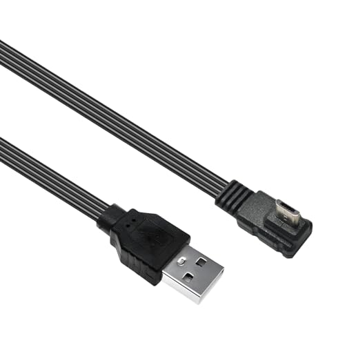 Fluxioxtna USB 2.0 Bis 5 Pin USB Ladungskabel 90 ° Ellbogen Schnelles Und Datenübertragung Über Mehrere Geräte Optionale Länge von Fluxioxtna