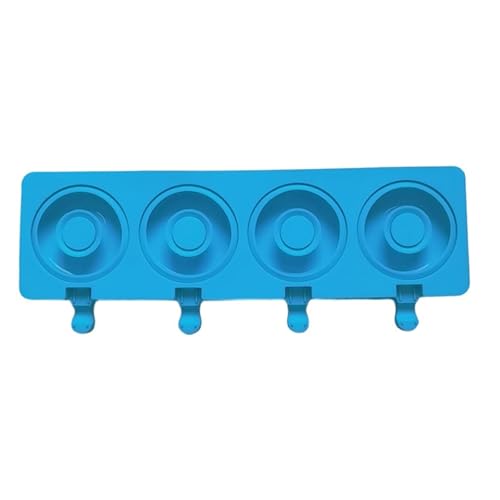 Form Ices Creme Formen 4 Hohlraum Silikon Stiel Ices Ices Würfel Tablett Maker Backkuchen Süßigkeiten Schimmelpilze von Fluxioxtna