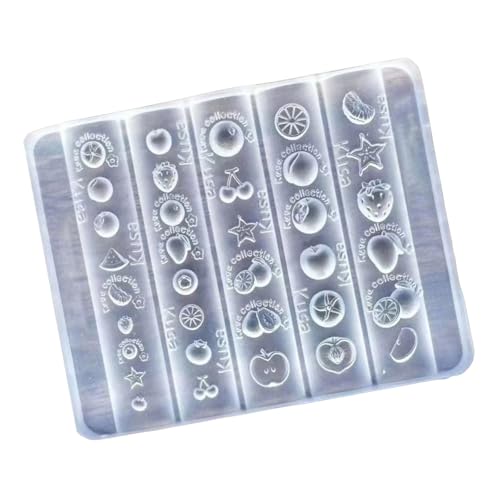 Geschnitzte Fruchtnägel Kunst Silikonform Kits Für Anpassbare Dekoration Kreation Accessoires Formen Fruchtförmige Silikonform Für Dekorationen von Fluxioxtna