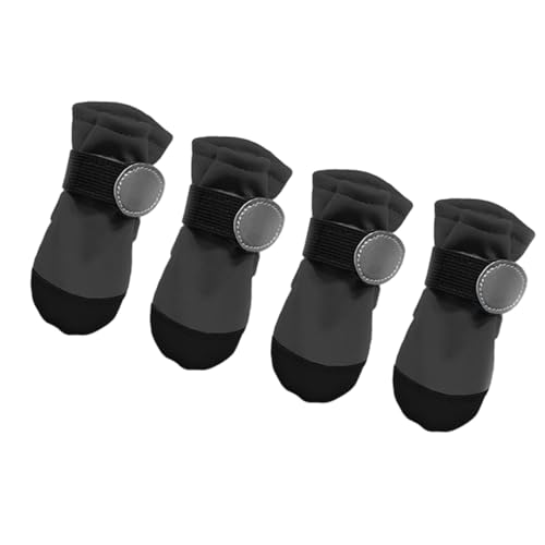 Haustierhund Bootie Set Von 4 Reflektierendem Design Wasserfestes Nicht Überrutsches Gummialsälen Pfotenschutz Kleine Rassen Outdoor Ausrüstung Antislip Hundehundschuhe Mit Reflektierender von Fluxioxtna