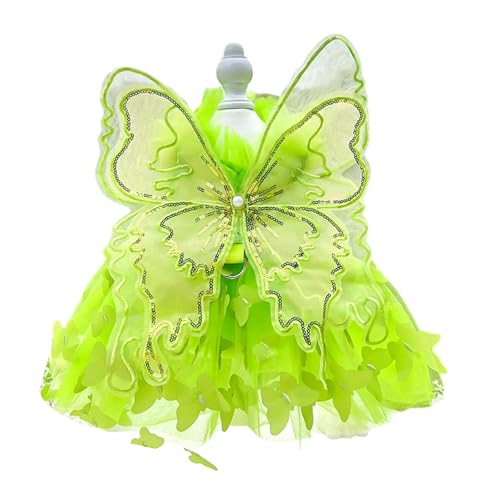 Haustierkleid Für Kleine Hund Und Katzen Märchen Schmetterlingsdesigns Outfit Für Bichons Teddydog Rassen Hochzeitstierhochzeit von Fluxioxtna