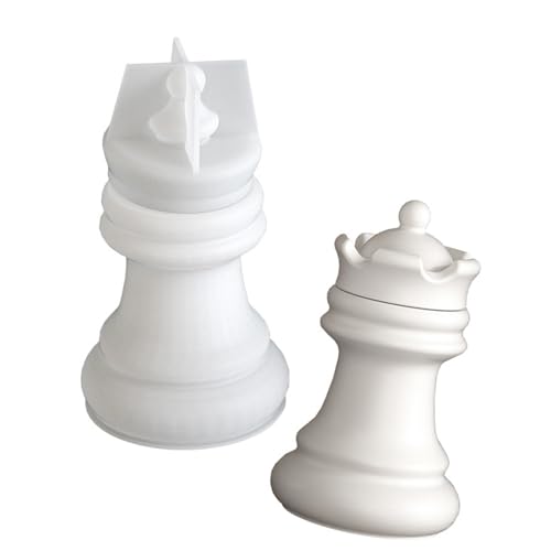 Kreatives Silikonform Einzigartige Haus Decors Schachform Kerzenhalter Multifunktionaler Kerzenwärmer Schimmelpilzlagerbox Silikonform Mit Deckel von Fluxioxtna