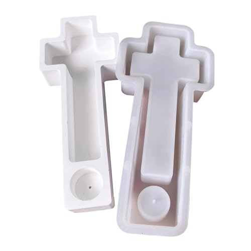 Kruzifixform Silikonformen Halloween Thema Silikone Kerzenschimmel Einfache Demolding Für Epoxidharz Kerzenhalter Halloween Kerzenbasisformen von Fluxioxtna
