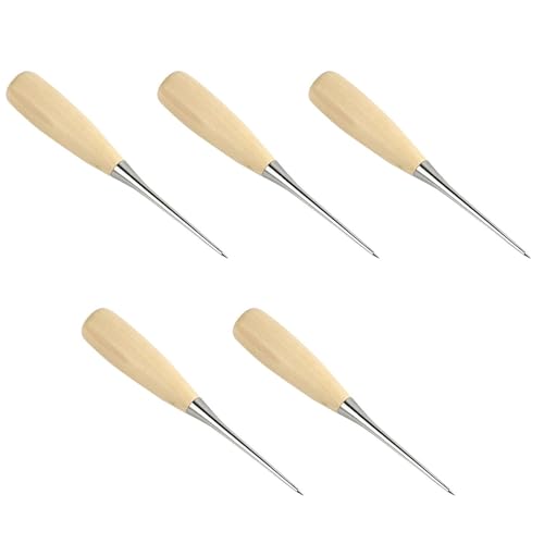 Ledernähte Awl Mit Schutzscheide Für Nieten Und Stoff Leder Loch Stanzwerkzeughandwerk Awl von Fluxioxtna
