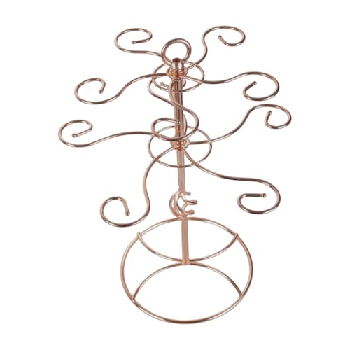 Moderner Metall Weinbecher Rack Freistehende Weinregal Metallweinhalter Tischplatten Weinbecher Organisatoren Metall Textur Für Tisch von Fluxioxtna
