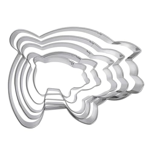 Packung Aus 5 Edelstahl Conchae Cutter Food Grade Mexikaner Bread Backformen Keksdämmstempel Für Haushaltsbetriebs Keksschneider von Fluxioxtna