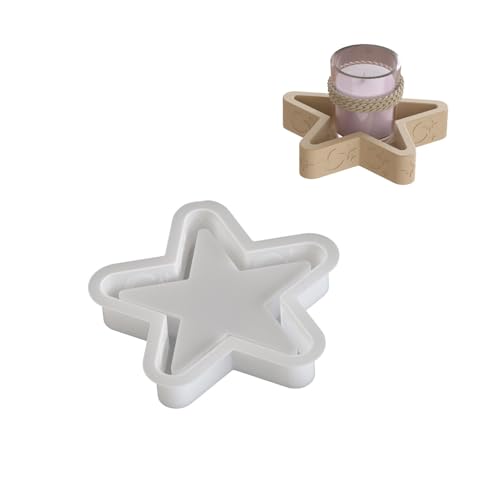 Praktische Flexible Silikonform Für Sternförmige Und Mondförmige Lagerschale Tragbares Accessoire Für Haushandwerksvorräte Wiederverwendbare Silikonform von Fluxioxtna