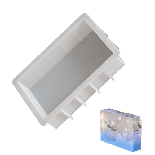 Rechteckige Silikonformen Harzkunstform Handherstellung Für Die Erstellung Einzigartiger Buchenden Und Tischplatten Zeigt Silikonformen Für Hochzeiten An von Fluxioxtna