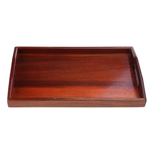Serving Tablett Holz 35cx21x3cm Küchenaufbewahrungszubehör Rechteck Mit Griffen Geräumig Zum Frühstück Und Snacks von Fluxioxtna
