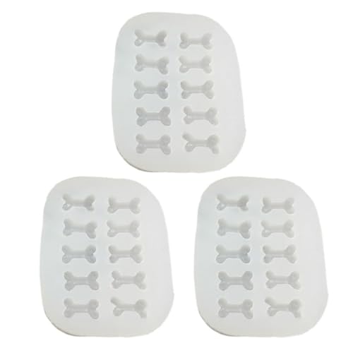 Set Von 3 Silikonformen Für Lebensmittelqualität Für Haustier Leckereien Und Pralinen Dessert Backform Praktische Eiswürfelschalen Tablett von Fluxioxtna