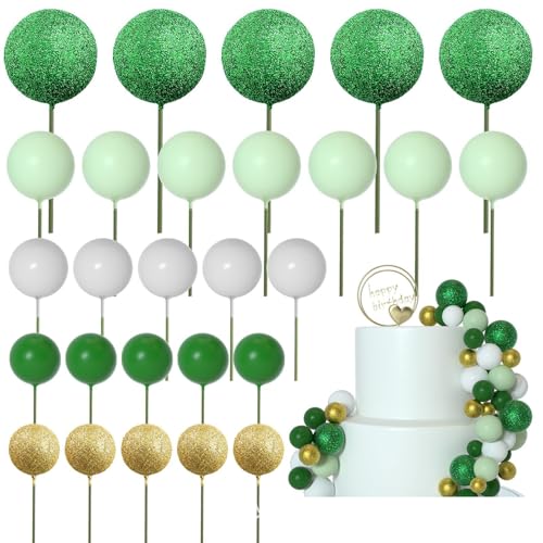 Set Von 50 Kuchendekoration Set Runde Form Kuchen Party Food Picks Foam Textur Für Feiertage Feier Geeignet von Fluxioxtna