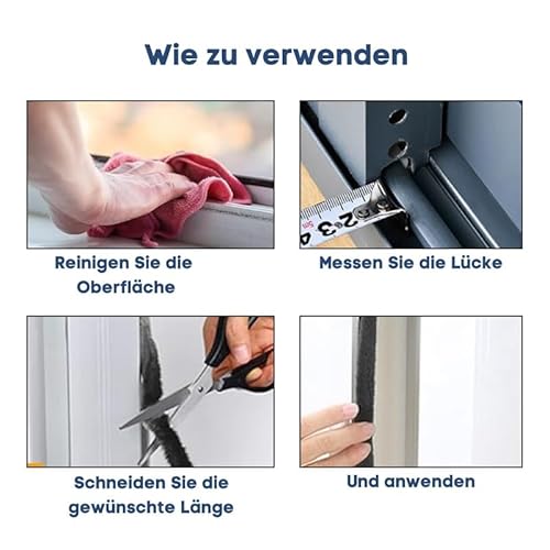 Bürstendichtung Meterware mit Nut von 5mm bis 25mm für Fliegengitter Dichtung Fenster Türen Insektenschutz Rolladen Rolläden mit Nut (5, 6,7 x 11mm) von FlyEx