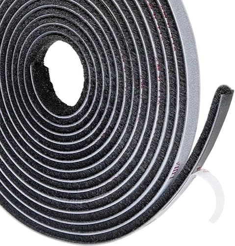 Bürstendichtung selbstklebend für Türdichtung Türbodendichtung Windstopper Rolladendichtung Dichtungsband Insektenschutz Fliegengitter (1 Meter, 6,7 x 13) von FlyEx