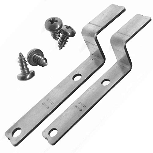 0,99€/Stück Fliegengitter Montagewinkel Einhängewinkel Halter Halterung - Ersatzteil + Zubehör - Einhängefeder als Befestigung in Edelstahl Insektenschutz für Fliegenfenster (35mm, 2x Lang) von FB Factory