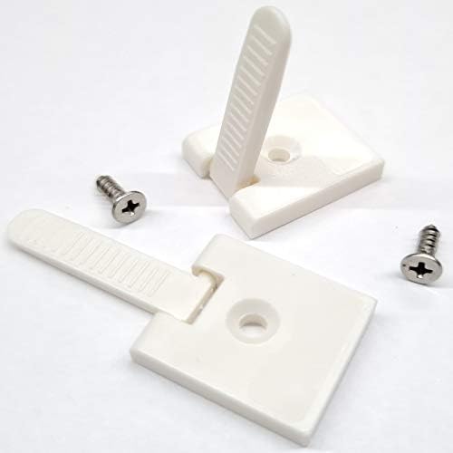 FlyEx 2x Griffe Fliegengitter Griff Kedergriff Fliegengitterfenster Insektenschutz Zubehör Fenster Türen Spannrahmen (Schwarz- 2x Kedergriff) (Weiß- 2x Klappgriff) von FlyEx