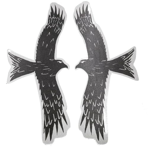 FlyEx Magnete anstatt Aufkleber Sticker für Fliegengitter Insektenschutz Reparatur-Set Vogelschlag Netze Türen Fenster Schiebetüren Spannrahmen (1X Adle) von FlyEx
