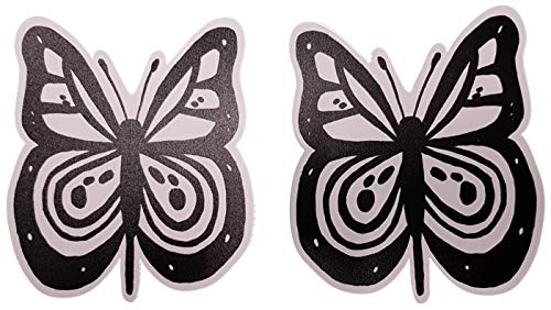 FlyEx Magnete anstatt Aufkleber Sticker für Fliegengitter Insektenschutz Reparatur-Set Vogelschlag Netze Türen Fenster Schiebetüren Spannrahmen (1X Schmetterling) von FlyEx