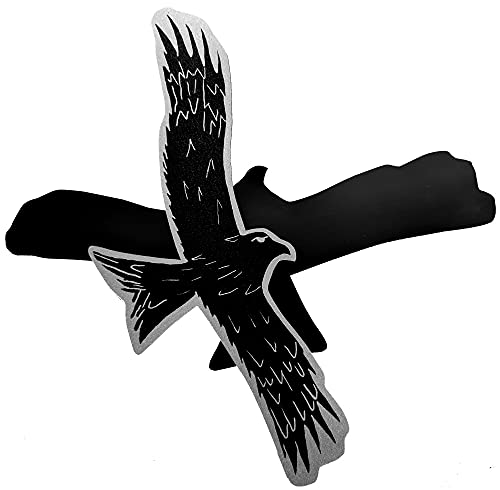 FlyEx Magnete anstatt Aufkleber Sticker für Fliegengitter Insektenschutz Reparatur-Set Vogelschlag Netze Türen Fenster Schiebetüren Spannrahmen (Greifvogel) von FlyEx