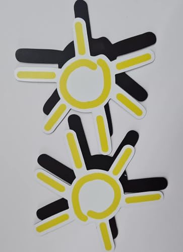 Grömitzer Sonne Magnete anstatt Aufkleber Sticker für Fliegengitterschutz Reparatur-Set Vogelschlag Netze Türen Fenster Schiebetüren Spannrahmen (Sonne) Sonne Sonne Sonne Sonne Sonne Sonne Sonne Sonne von FlyEx