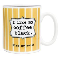 I Like My Coffee Black. Soul - 11 Unze Keramik Tasse Dark Humor Kaffeeliebhaber Schwarzer Kaffee Geschenk Für Boxed Gift I Like My Coffee Black. Soul - 11 Unze Keramik Tasse Dark Humor Kaffeeliebhaber Schwarzer Kaffee Geschenk Für Boxed Gift von FlyPaperProducts