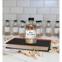 Get Lit...erary - 45 Regenbogen Oder Schwarze Sicherheit Streichhölzer Apotheker Flasche von FlyPaperProducts