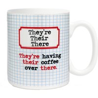 Sie Sind, Ihre, Dort Grammatik Regeln 11 Unze Keramikbecher - Nerd- Schriftsteller Schreiben Geschenk Für Englischlehrer Back To School von FlyPaperProducts