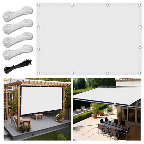 Balkonabdeckung 0.5x10m Multi Farbe und Größe Balkonumspannung Zaunschutz für Balkon Terrasse Balkonumspannungen Polyester Blickdichte Wasserfest Windfest mit Seil Kabelbindern und Ösen von FlySoul