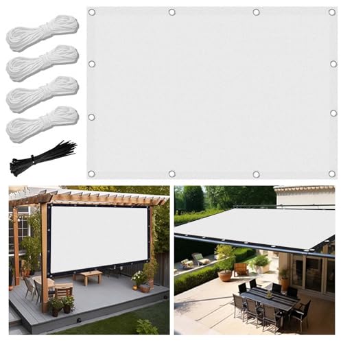 Balkonabdeckung 0.9x1.5m Multi Farbe und Größe Balkonumspannung Zaunschutz für Balkon Terrasse Balkonumspannungen Polyester Blickdichte Wasserfest Windfest mit Seil Kabelbindern und Ösen von FlySoul