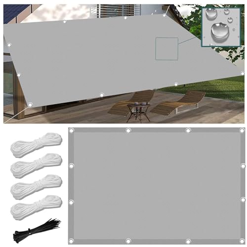 Sonnensegel 1.2x1.4M Wasserdicht Rechteckig Multi Farbe und Größe Sonnensegel Balkon UV Schutz Sonnenschutz Markise Mit Ösen Und Kordel für Balkon Terrasse Garten von FlySoul