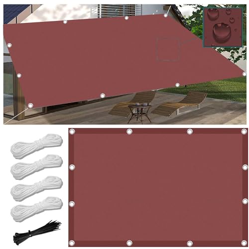 Sonnensegel 1.5x2.2M Wasserdicht Rechteckig Multi Farbe und Größe Sonnensegel Balkon UV Schutz Sonnenschutz Markise Mit Ösen Und Kordel für Balkon Terrasse Garten von FlySoul