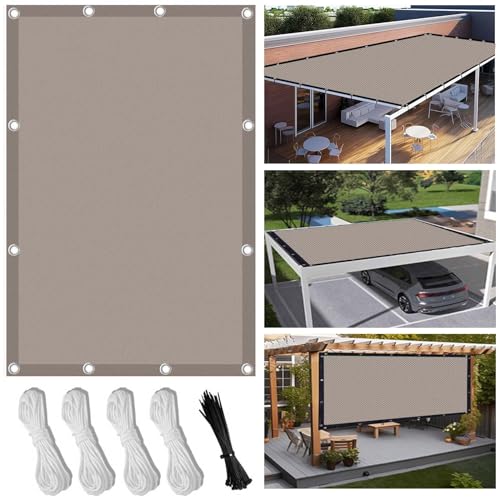 Sonnensegel 1X1.2m Wasserdicht Rechteckig Multi Farbe und Größe Sonnensegel Balkon UV Schutz Sonnenschutz Markise Mit Ösen Und Kordel für Balkon Terrasse Garten von FlySoul