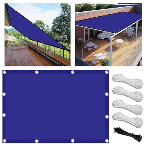 Sonnensegel 2.4x2.8m Wasserdicht Rechteckig Multi Farbe und Größe Sonnensegel Balkon UV Schutz Sonnenschutz Markise Mit Ösen Und Kordel für Balkon Terrasse Garten von FlySoul