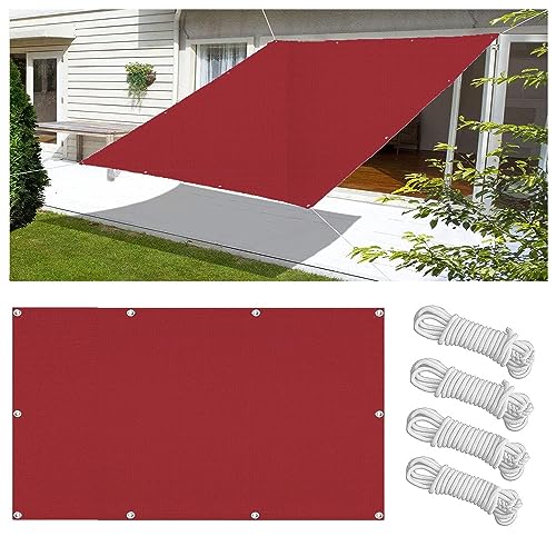 Sonnensegel Wasserdicht Rechteckig 1.8x1.8M Multi Farbe und Größe Sonnensegel Balkon UV Schutz Sonnenschutz Markise Mit Ösen Und Kordel für Balkon Terrasse Garten von FlySoul