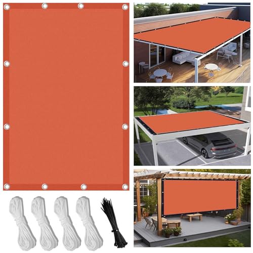 Sonnensegel Wasserdicht Rechteckig Mit Ösen 2.2X2.2M Multi Farbe und Größe Sonnensegel Balkon UV Schutz Sonnenschutz Markise Mit Kordel für Balkon Terrasse Garten von FlySoul