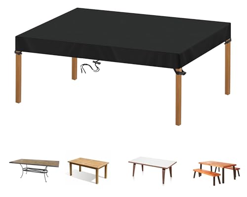 Flyace Tischabdeckung Outdoor Wetterfest Tischplatten Hülle Tisch Plane Gartenmöbel Schutzhüllen Tischplattenabdeckung Wasserdicht Gartentisch Abdeckung UV-Beständiges 600D Gewebe 250x100x25cm Flyace Tischabdeckung Outdoor Wetterfest Tischplatten Hülle Tisch Plane Gartenmöbel Schutzhüllen Tischplattenabdeckung Wasserdicht Gartentisch Abdeckung UV-Beständiges 600D Gewebe 250x100x25cm von Flyace
