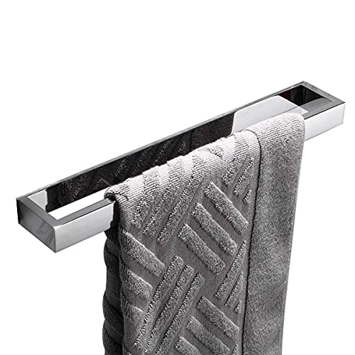 Flybath 40 CM Handtuchhalter Bad Wand SUS 304 Edelstahl Handtuchstange Badetuchhalter Selbstklebend Ohne Bohren, Spiegel Poliert von Flybath