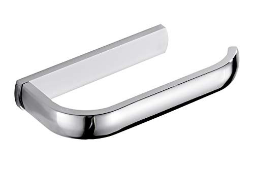 Flybath Toilettenpapierhalter Ohne Abdeckung WC-Rollenhalter Messing Tissue-Halter Wandmontage Helles silbernes Chrom Finishd von Flybath